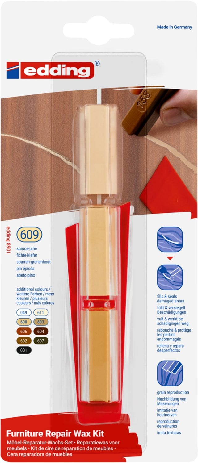 Edding 8901 reparatiewas voor houten meubels - Sparren-grenenhout