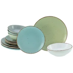 creaTable Tellerset 12-tlg FASHION - B/H/T ca. 40.00x33.00x34.00