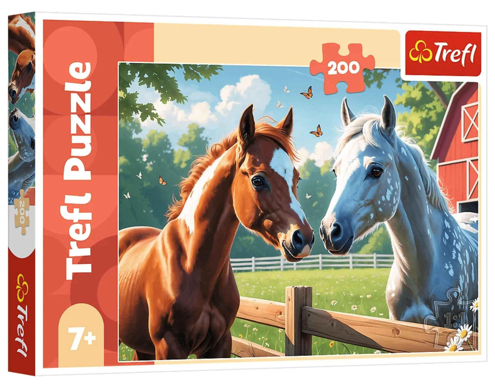 Trefl Puzzel 200 - Paarden op de open plek - 13328