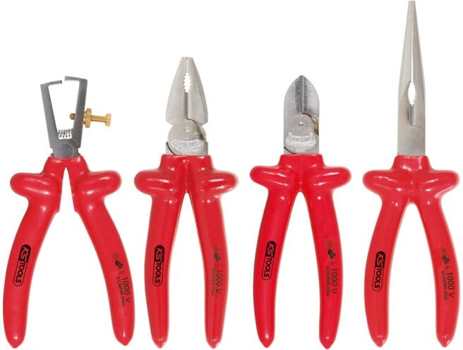 KS Tools Jeu de pinces 1000V, 4 pcs modèle 2 (117.1760)