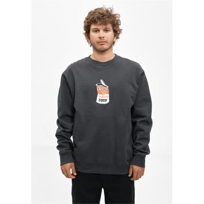 Sweatshirt CLEPTOMANICX "Hamburg Soup", Herren, Gr. XL, dunkelblau, 100% Baumwolle, bedruckt, normal, Rundhals, Sweatshirts Sweatshirt, mit lässigem Frontprint
