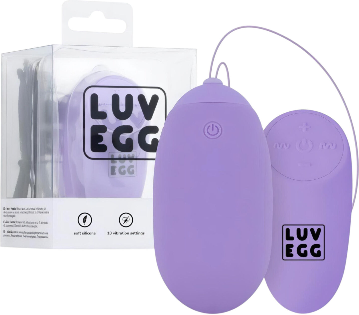 Luv Egg Xl - Bærbart, Genopladeligt, Trådløst Vibrerende Æg (Lilla)