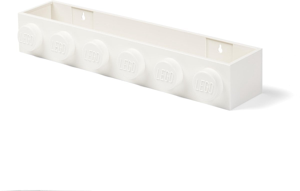 Lego Boekenplank Wit voor Volwassenen - Wandmontage