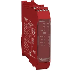 Schneider Electric XPSMCMRO0004 Relais-Ausgangserweiterung Modicon XPSMCM, 4 sichere Relais, Schraubklemme