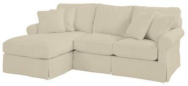 Baldwin 2-Piece Left Arm Chaise Sectional - Gowan Coconut InsideOut - Ballard Designs