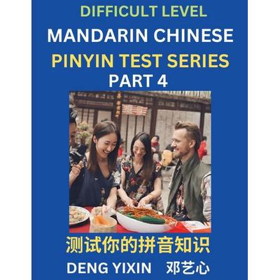 Chinese Pinyin Test Series (Part 4), Taschenbuch von Yixin Deng, PinYin Test Series