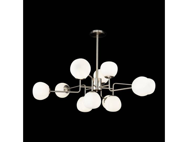 Maytoni Kronleuchter Erich, dimmbar, alu / grau / zink, für Wohn- / Esszimmer, Metall, Modern, Kronleuchter