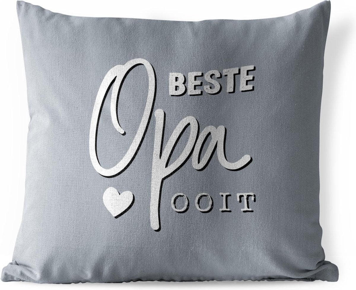 Weerbestendig buitenkussen Quote Beste opa ooit - 45 x 45 cm