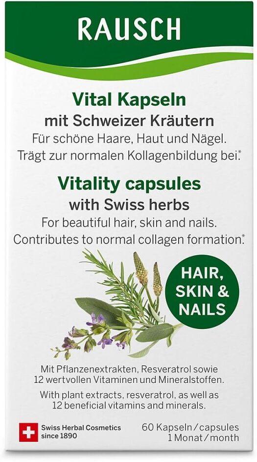 Rausch Vital Kapseln mit Schweizer Kräutern 1 Monat