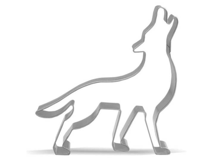 Ausstechform Wolf Edelstahl 9,7 cm, Silberfarben, Metall, 9.7x2.5x9 cm, Backen & Backzubehör, Keksausstecher