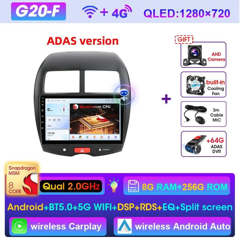 Selius 2Din Android Autoradio met 10 Inch Touchscreen Multimediaspeler