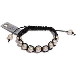 Perlenarmband ADELIA ́S "Damen Perlenschmuck Süsswasser Perlen Armband", weiß, Armbänder, Damen, Perlenarmband, Damen Perlenschmuck