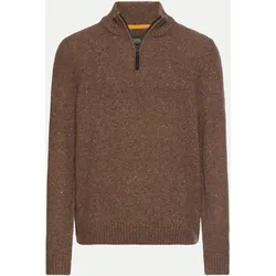 Strick-Troyer aus Woll-Mix Braun XL
