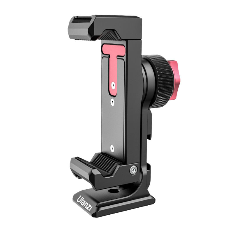 Ulanzi ST-27 Aluminium Smartphoneadapter voor Statief met Arca-Swiss Snelkoppelingsversie en 360° Rotatie