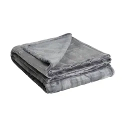 como Flanelldecke  Deluxe ¦ grau ¦ Synthetik ¦ Maße (cm): B: 150