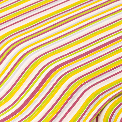 Baumwollstoff Multistripe "Mona", bunt