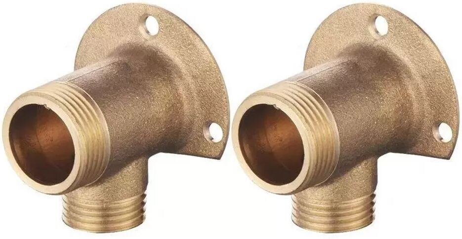 INF Messing Duscharmatur Adapter - Aufputzmontage Basis mit Schrauben