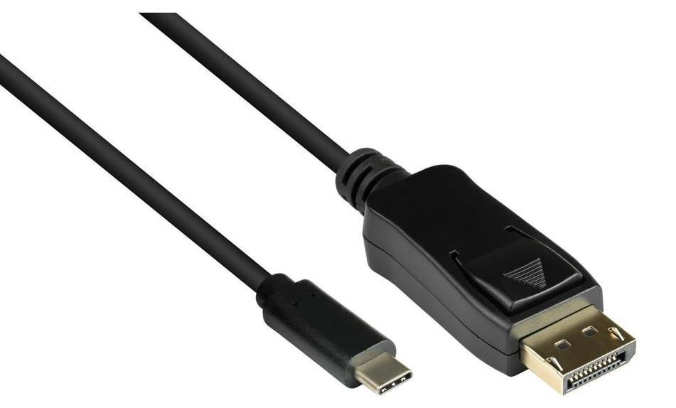 Good Connections GC-M0106 Adapterkabel USB-C naar DisplayPort 1.2, zwart, 2 m