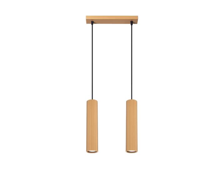 Design Pendellampe „Karbon“ 2-flammig Gold Sollux Lighting