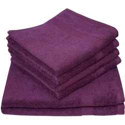 Dyckhoff Frottierserie Planet beere Handtuch 50 x 100 cm, 6 Stück