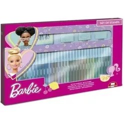 Multiprint, Stempel, Barbie Malset mit Stempeln, 41-tlg.