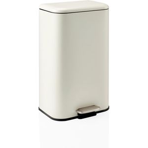 hJh-OFFICE Mülleimer CLEAN 1, beige, aus Metall, 30 Liter