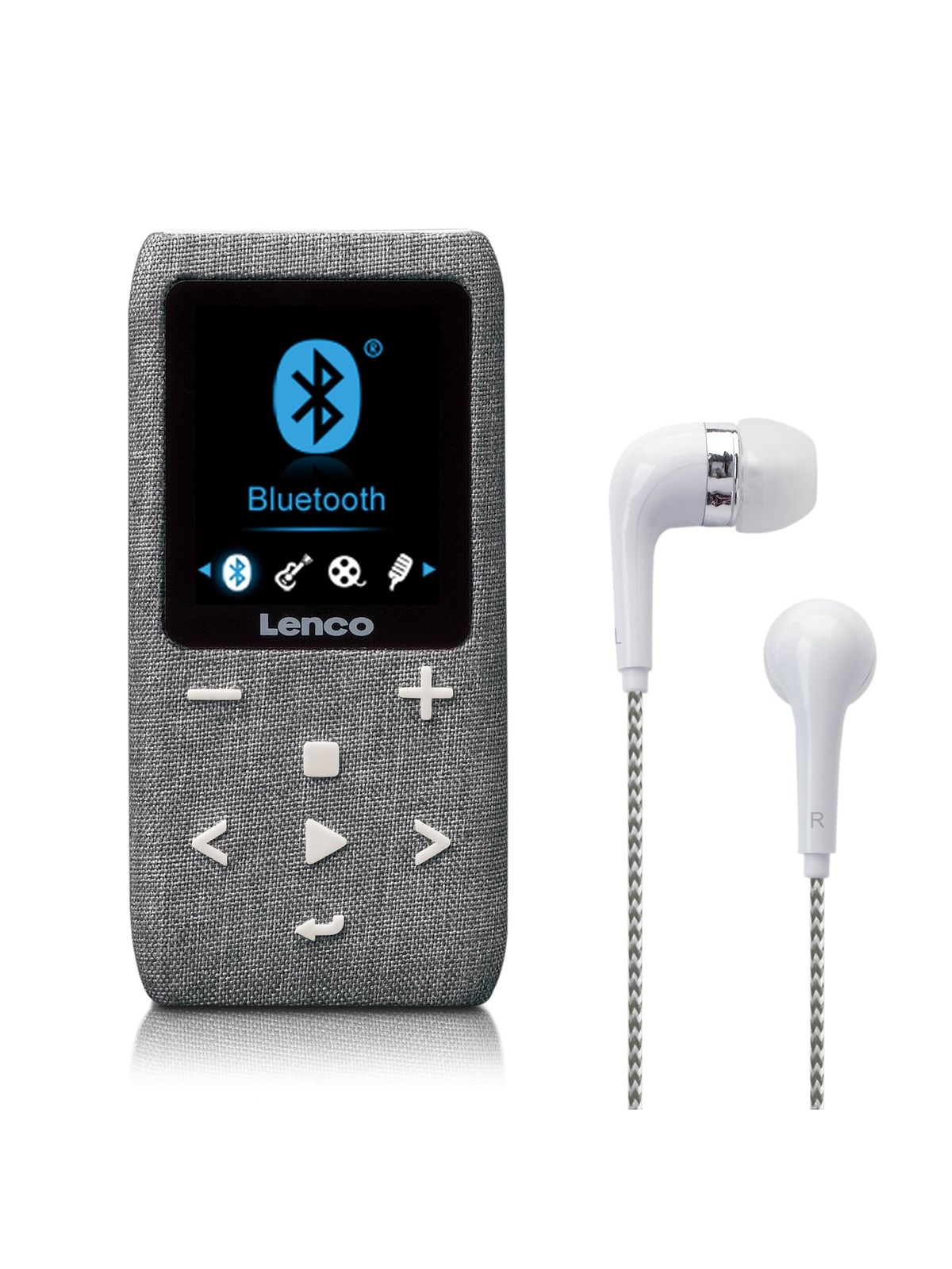 Lenco Xemio-861GY - MP3/MP4 Player with Bluetooth 8GB Micro SD Card - Grey - 8 GB