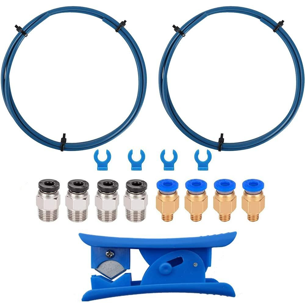 Selius 3D Printer Bowden PTFE Buis 1m met 1,75 mm Filament Fitting en Cutter