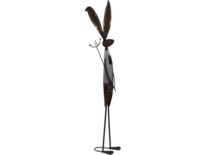 Dekofigur AM DESIGN Hasenmann aus Metall , weiss (weiß), B:19,05cm H:90,81cm, Metall, Dekofiguren, Dekofigur, Osterdekoration