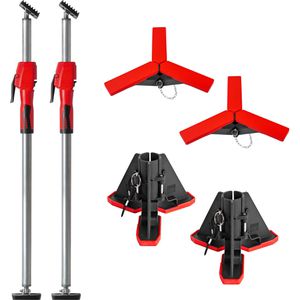 Bessey Deckenstütze STE55-SET, Länge 40 - 55cm, bis 350kg, schwenkbare Kontaktflächen, Pumpgriff