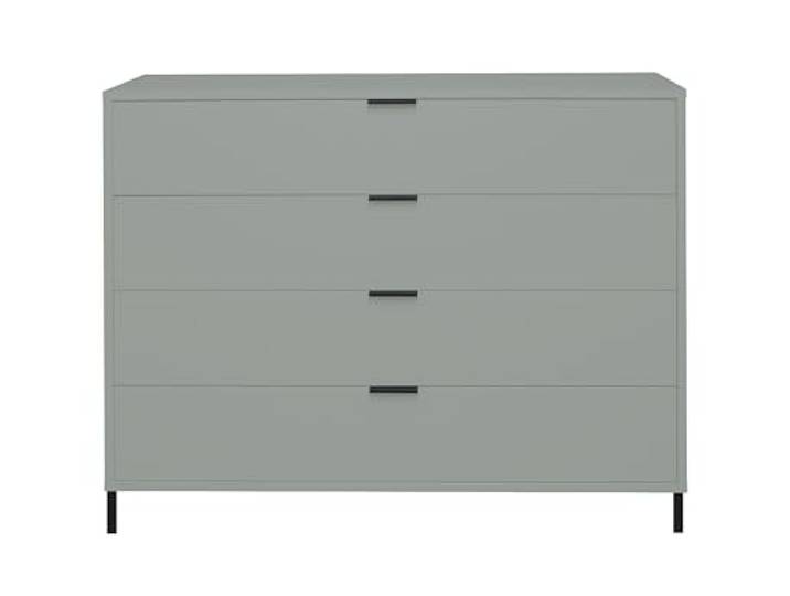 möbelando Schubkastenkommode >Bonnie< in Pine Green matt Lack - 119x101x45cm (BxHxT)