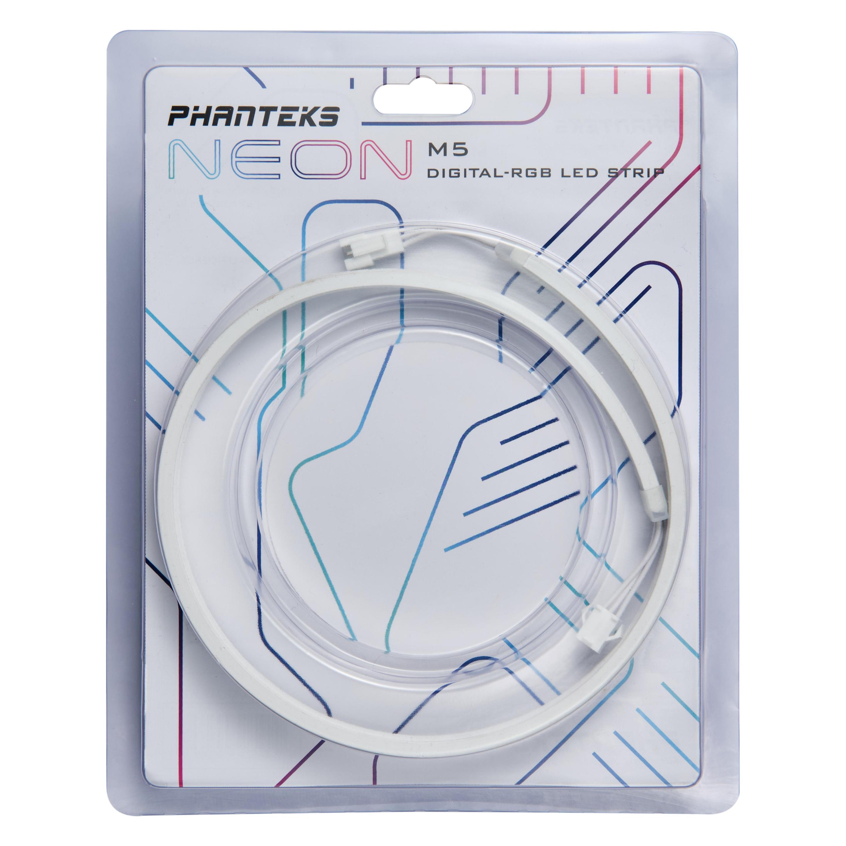 Phanteks Neon Digital RGB LED-Strip - 55 cm, weiss (Mehrfarbig, Weiss) (PH-NELEDKT_M5_WT01)