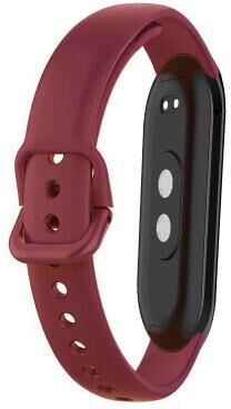 Everyday Crate 12mm Silicone Watch Band Soft Adjustable Replacement Wrist Strap For Smartwatch wine Red