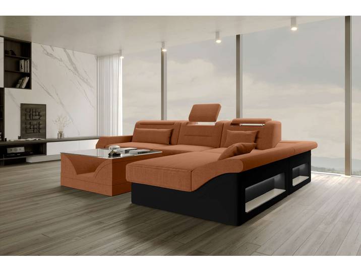 Ecksofa Monza L Form Stoffsofa