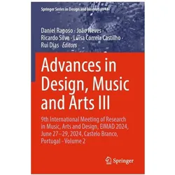 Advances in Design, Music and Arts III, Fachbücher von Silva et al, Neves, Joo, Ricardo