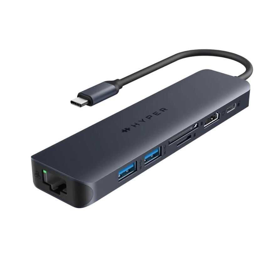 Hyper® HyperDrive EcoSmart™ Gen.2 Universal USB-C® 7-in-1 Hub w 100 W PD Power Pass-thru HD4003GL