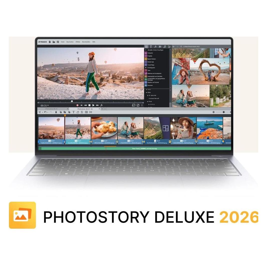 Magix Photostory deluxe 2026 (1 User, 1 Geräte/User, unbegrenzt) (639191551642)