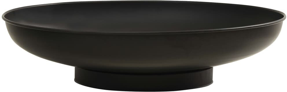 Ebern Designs Azia Fire Pit Steel Black 80cm x 20cm