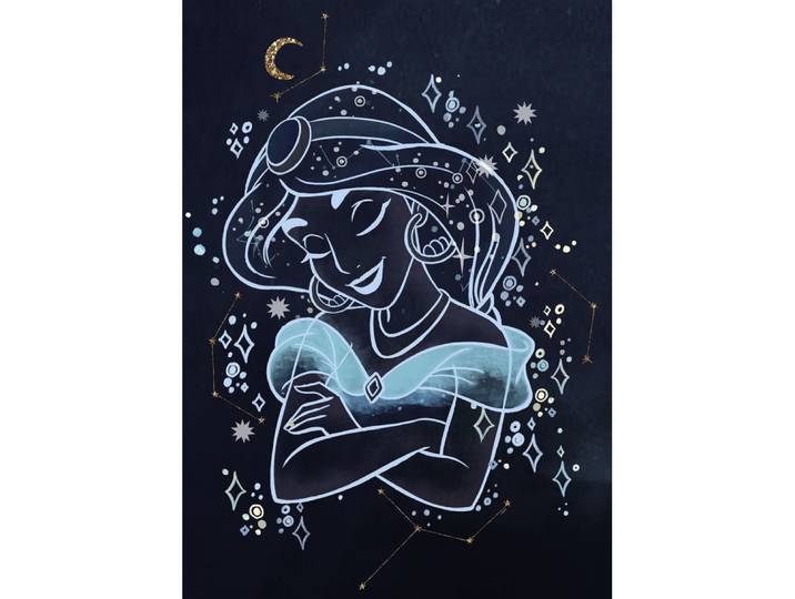 Poster Disney Aladdin - Jasmine Rêveuse 50 Cm X 70 Cm