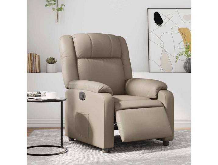 furnicato Relaxsessel Elektrischer Fernsehsessel 77x95x99 cm Cappuccino-Braun, Elektrischer Relaxsessel mit Seitentasche und Liegefunktion