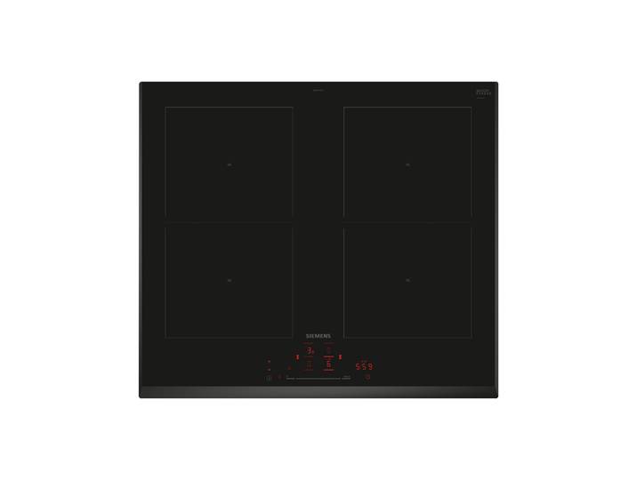 SIEMENS Induktions-Kochfeld ED651HQB1E , schwarz, B:59,2cm H:5,1cm T:52,2cm, Kochfelder, Große Kochfläche durch verbinden zweier Induktionszonen, Induktions-Kochfeld