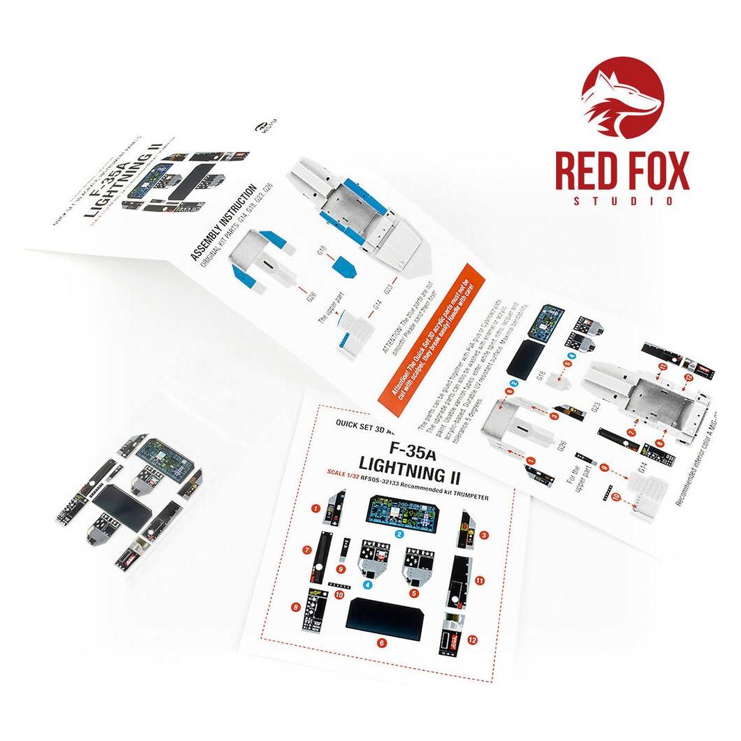 Red Fox 1/32 F-35A Lightning II (for Trumpeter kit) (RFSQS-32133)