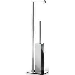 Corner Toilettenpapierständer und WC-Bürste Chrom