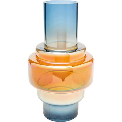 Dekovase KARE DESIGN "Phenom Multi 35cm", braun (mehrfarbig), B:19cm H:34cm T:19cm, Glas, Vasen