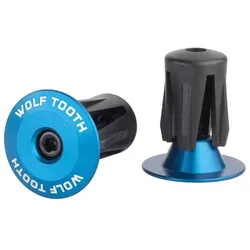 WOLF TOOTH Lenkerstopfen Bar End Plugs | Aluminium blau
