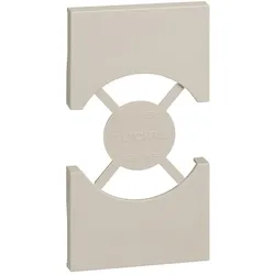 Legrand KM03 LivingNow 2-modulige Abd. für Steckdose Schutzko/Italienische Norm, Farbe Sand