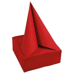 PROnappe Cocktail-Servietten 2-lagig 20 x 20 cm 50 Stück rot, 20x20 cm