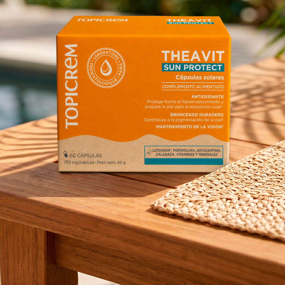 Topicrem Theavit Sun Protect Solar Capsules Food Supplement 60&nbsp;caps.
