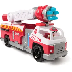 PAW Patrol Fire Rescue - Marshalls Deluxe Feuerwehr-Truck 50 cm, mit Marshall Hundefigur und kleinem Feuerwehrauto