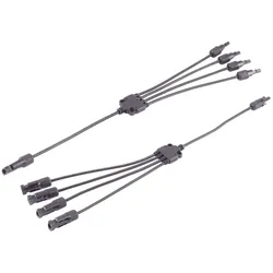 PV4 T-Adapterkabel Set, 4/1, 4mm2, SW/SW, 60cm